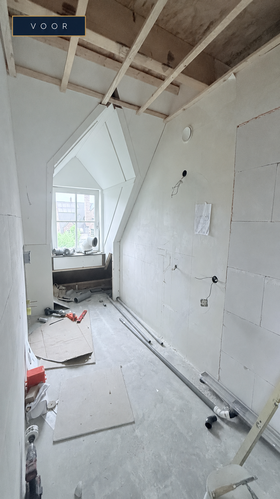 Voorbeeld van badkamerrenovatie & nieuwe badkamer